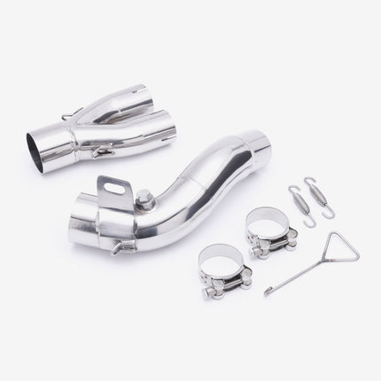 Lextek Matt Stainless Steel GP1 240mm Exhaust with Link Pipe for Honda CB1000R (08-17)