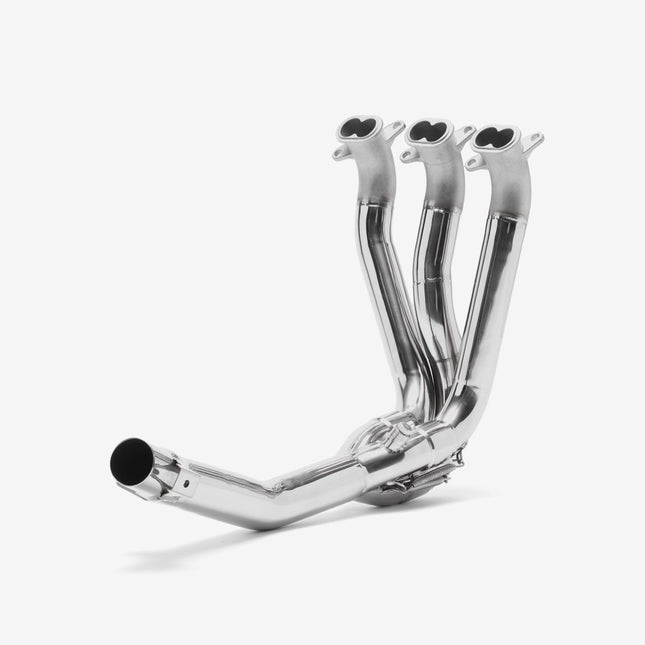 Lextek Polished Stainless Steel MP4 300mm Exhaust System for Triumph Speed Triple 1050 (16-18)