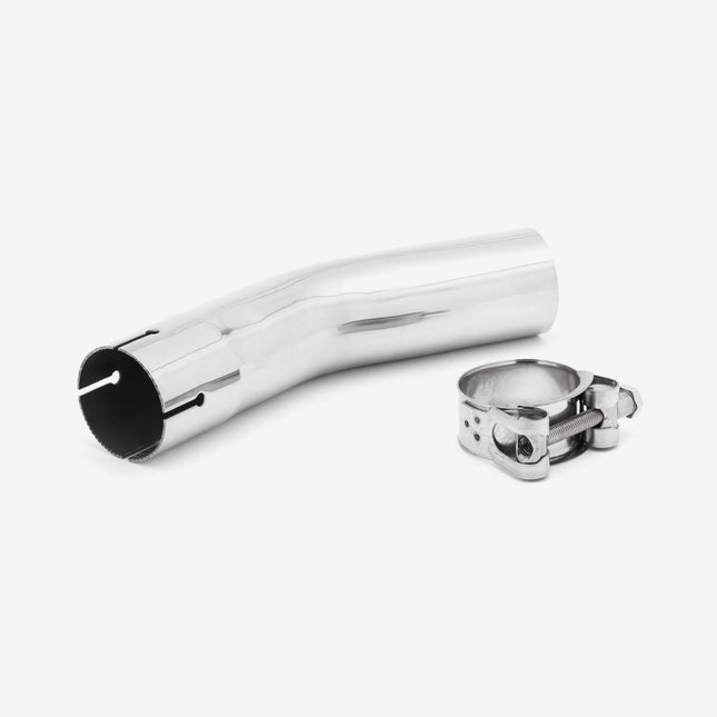 Lextek Stainless Steel YP4 Stubby Exhaust 200mm with Link Pipe for Lexmoto LXR 125 & 380