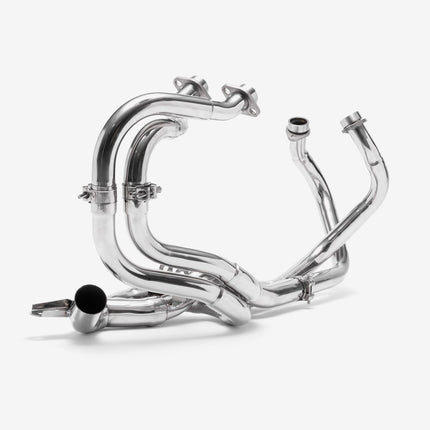 Lextek Matt Stainless Steel OP1 350mm Exhaust System for Honda VFR800 (02-13)