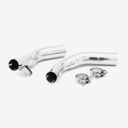 Lextek Carbon Fibre OP8C Matt Oval Exhaust 350mm with Link Pipes for Honda CBF1000 (06-10)