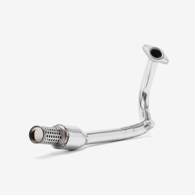 Lextek Smoked Stainless Steel OP15 200mm Exhaust System for Lexmoto Echo 50 (17-24)