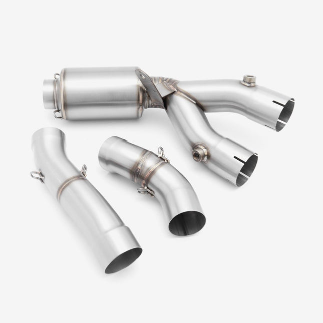 Lextek Stainless Steel Link Pipe for Yamaha MT-10 (16-22)