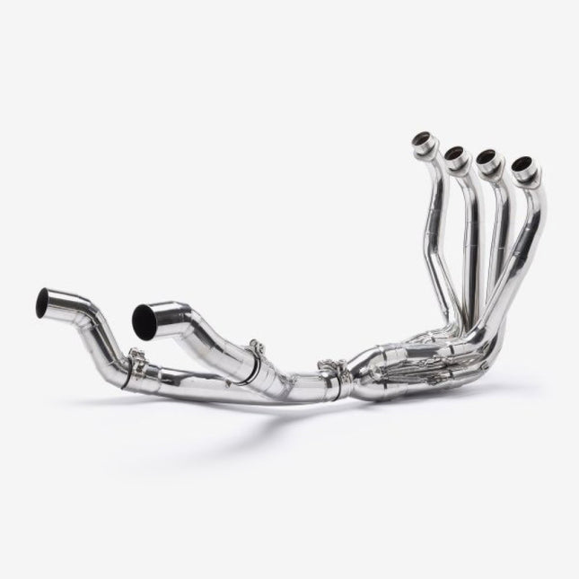 Lextek Smoked Stainless Steel OP16 250mm Twin Exhaust System for Kawasaki Ninja 1000SX 20-