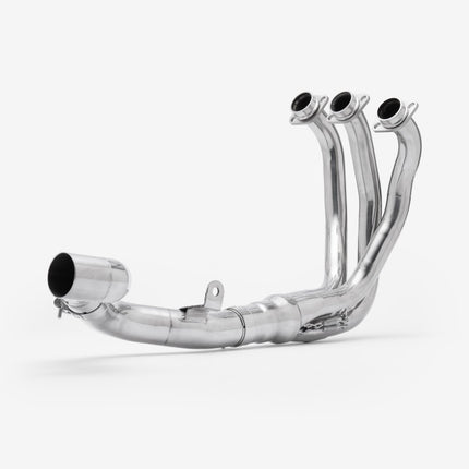 Lextek Smoked Stainless Steel OP16 250mm Exhaust System for Yamaha Tracer 9 GT 2021-2024