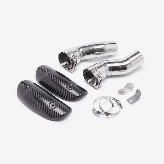 Lextek Carbon Fibre XP8C 210mm Exhaust with Link Pipes for Suzuki GSX 1300 R Hayabusa (21-24)