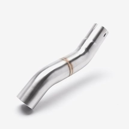 Lextek Smoked Stainless Steel OP15 200mm Exhaust System for Honda CBR500R (20-24) with Link Pipe
