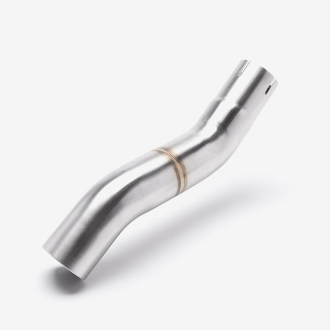 Lextek Smoked Stainless Steel OP15 200mm Exhaust System for Honda CBR500R (20-24) with Link Pipe
