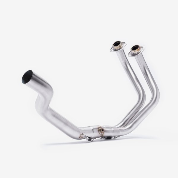 Lextek Stainless Steel Downpipes for Yamaha R7 (21-24) High Level Pillion Mounted