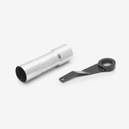 Lextek Brushed Stainless Steel RP2 300mm Exhaust System for Benelli TRK 702 X