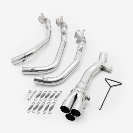Lextek Stainless Steel Exhaust Downpipe for Speed Triple (11-15)