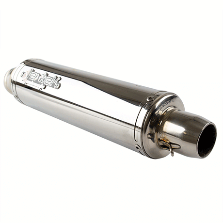 Lextek RR4 S/Steel Round Exhaust Silencer 38mm