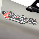 Lextek Matt S/Steel VP6 Tri Oval Exhaust Silencer 51mm