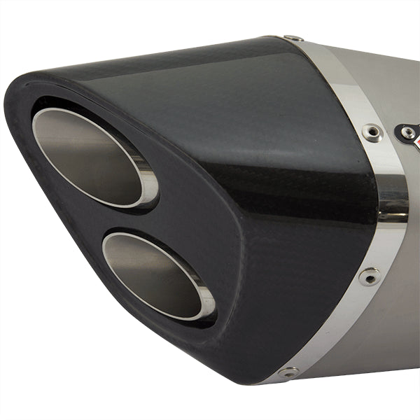 Lextek Matt S/Steel VP6 Tri Oval Exhaust Silencer 51mm