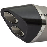 Lextek Matt S/Steel VP6 Tri Oval Exhaust Silencer 51mm