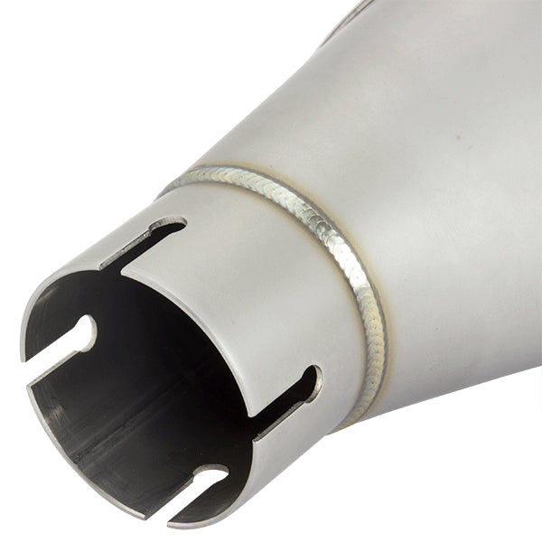Lextek Matt S/Steel VP6 Tri Oval Exhaust Silencer 51mm