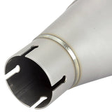Lextek Matt S/Steel VP6 Tri Oval Exhaust Silencer 51mm