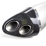 Lextek Matt S/Steel VP6 Tri Oval Exhaust Silencer 51mm