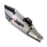 Lextek Matt S/Steel VP6 Tri Oval Exhaust Silencer 51mm
