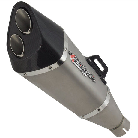 Lextek Matt S/Steel VP6 Tri Oval Exhaust Silencer 51mm