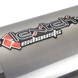 Lextek Stainless Steel RP1 Oval Exhaust Silencer 400mm with Matt Carbon Tip 51mm