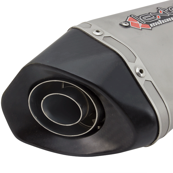 Lextek XT10 Titanium Look Hexagonal Exhaust Silencer 60mm