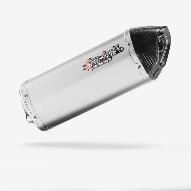 Lextek 2 x Stainless Steel S41 Exhaust Silencer 4 Bolt Fixing