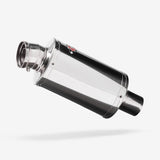 Lextek OP4 Polished Exhaust Silencer 51mm Slip-on (x2)