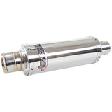 Lextek Chrome Stainless Steel OP5 Exhaust Silencer 250mm 51mm