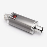 Lextek Dark Tint Stainless Steel OP16 Exhaust Silencer 250mm 51mm