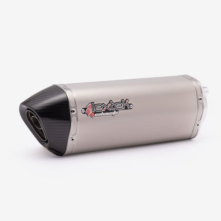 Lextek Matt Stainless Steel S31 Exhaust Silencer (3 Bolt)