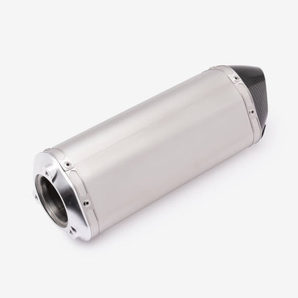 Lextek Matt Stainless Steel S31 Exhaust Silencer (3 Bolt)