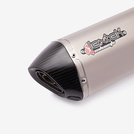 Lextek Matt Stainless Steel S31 Exhaust Silencer (3 Bolt)