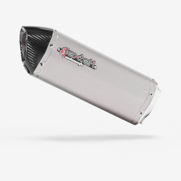 Lextek S31 Matt S/Steel Hexagonal Exhaust Silencer (3 Bolt) Bandit