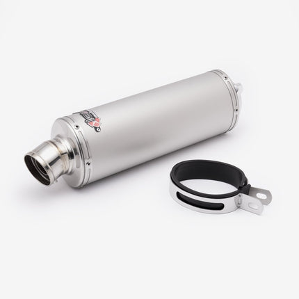 Lextek Matt Stainless Steel O32 Exhaust Silencer (3 Bolt)