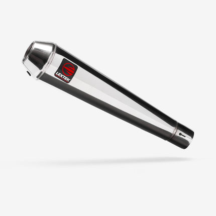 Lextek Polished Stainless Steel AC1 350mm Exhaust System for Lexmoto Enigma 125