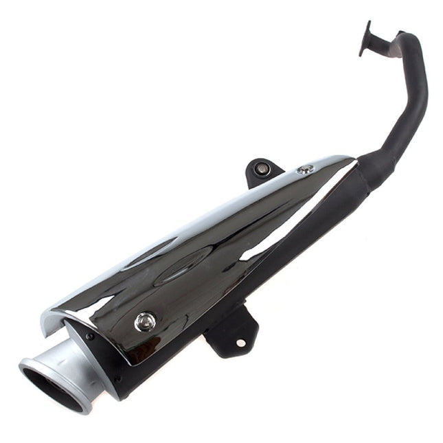 125cc Scooter Black Exhaust System for ZS125T-40, ZS125T-40-E4