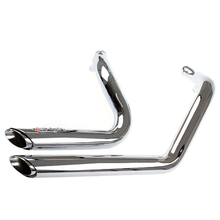 Lextek Chrome Exhaust System for Harley Davidson Sportster 883 / 1200 (04-13)