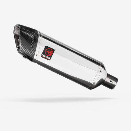 Lextek Polished Stainless Steel SP4 with Link Pipe for Cf moto 450 MT (23-26)