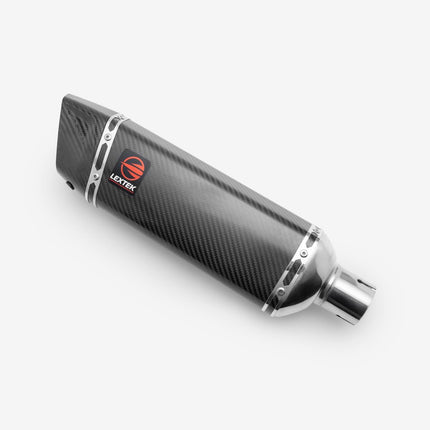 Lextek Gloss Carbon Fibre SP9C Exhaust Silencer 300mm 51mm
