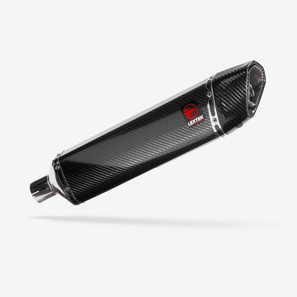 Lextek Carbon Fibre SP7CL 400mm Exhaust with Link Pipe for BMW F 800 R (08-19)