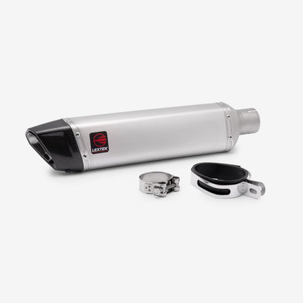 Lextek Matt Stainless Steel ST7 400mm Exhaust System for KTM 1290 Super Duke (14-19)