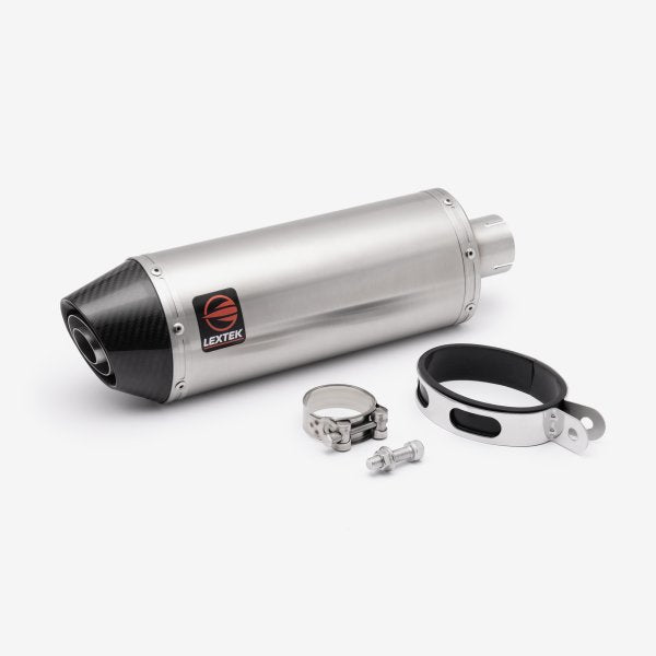 Lextek Stainless Steel RP2 Silencer 300mm with Carbon Tip 51mm