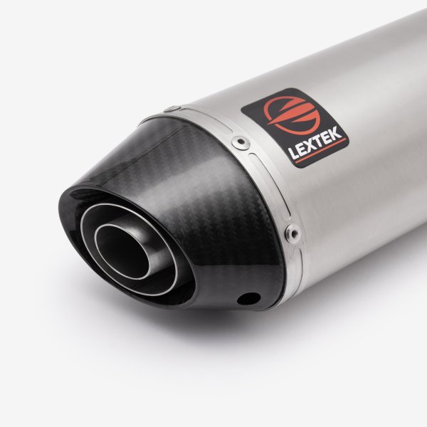 Lextek Stainless Steel RP2 Silencer 300mm with Carbon Tip 51mm