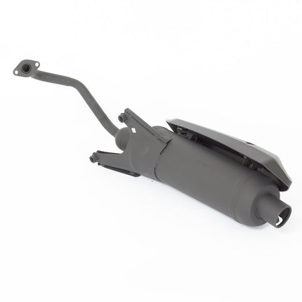 50cc Scooter Black Exhaust System for LJ50QT-9M-E5, LJ50QT-6L-E5