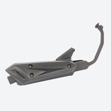50cc Scooter Black Exhaust System for LJ50QT-9M-E5, LJ50QT-6L-E5