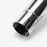 Lextek Polished Stainless Steel AC1L Classic Silencer for Motorcycle