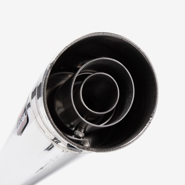 Lextek MP4L S/Steel Megaphone Exhaust Silencer 51mm for Motorcycle