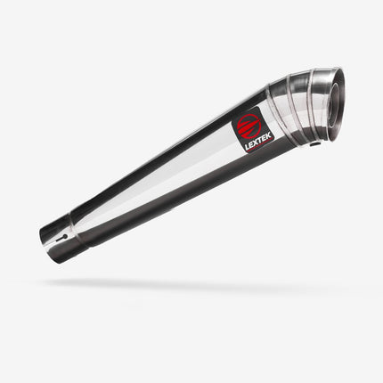 Lextek Polished Stainless Steel MP4 300mm Exhaust System for SUZUKI SV1000 (03-07)