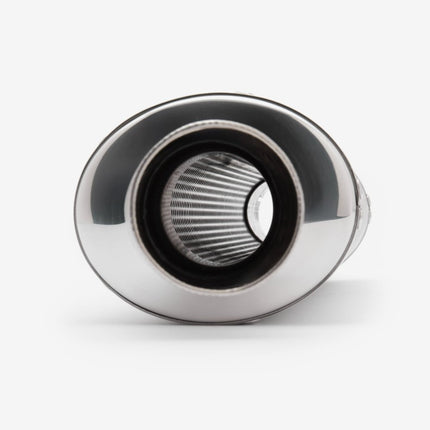 Lextek Matt Stainless Steel OP1 Oval Exhaust Silencer 350mm 51mm